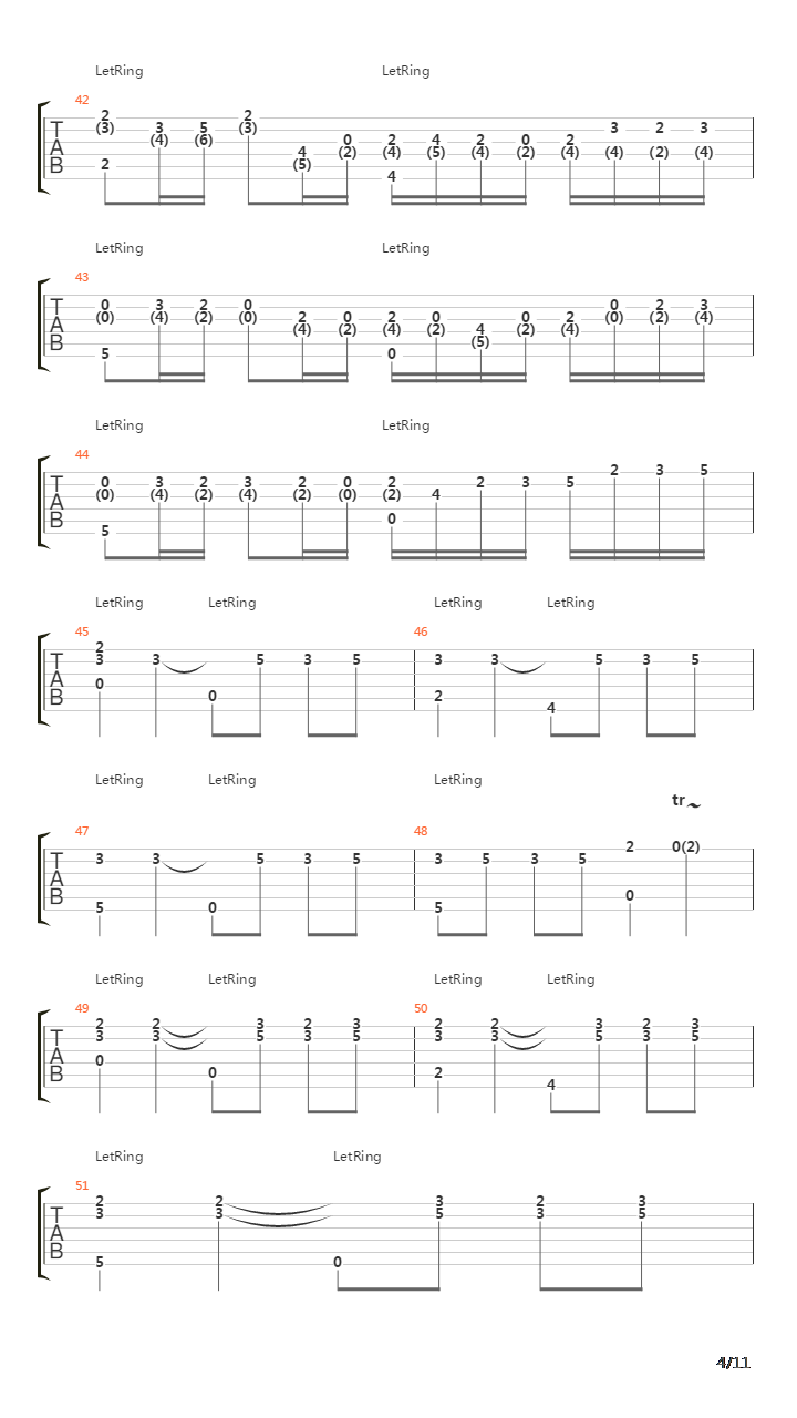 卡农(Canon)吉他谱