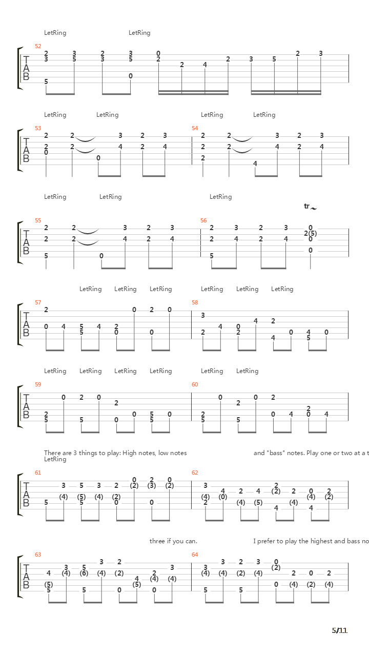 卡农(Canon)吉他谱