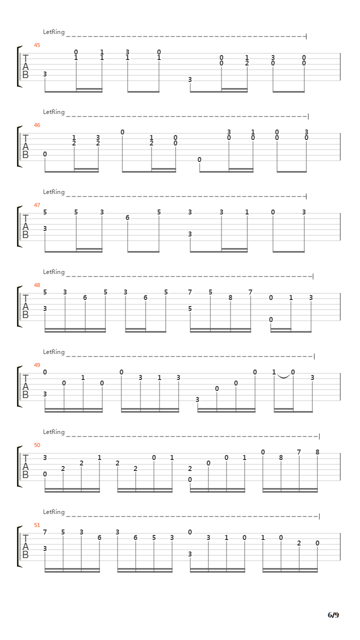 卡农(Canon)吉他谱