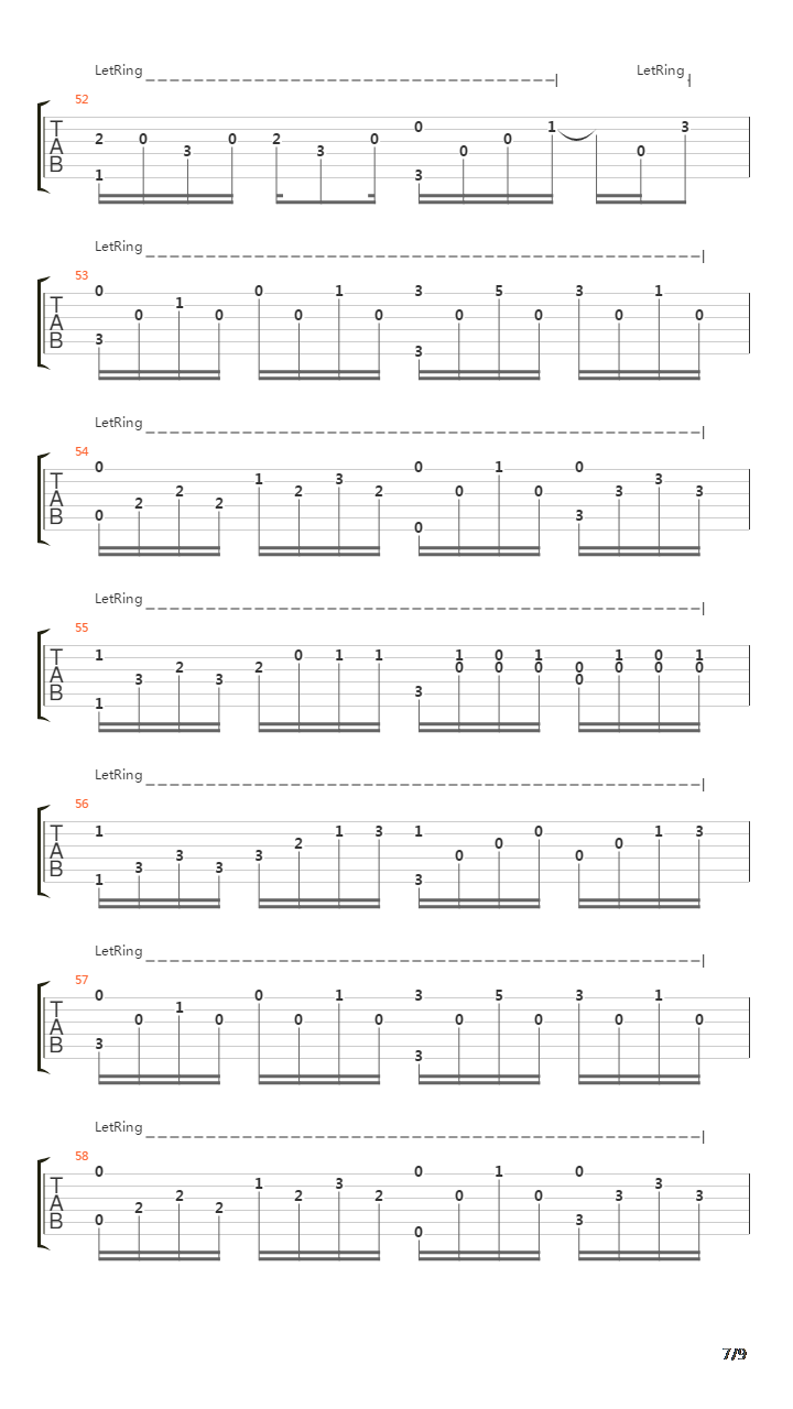 卡农(Canon)吉他谱