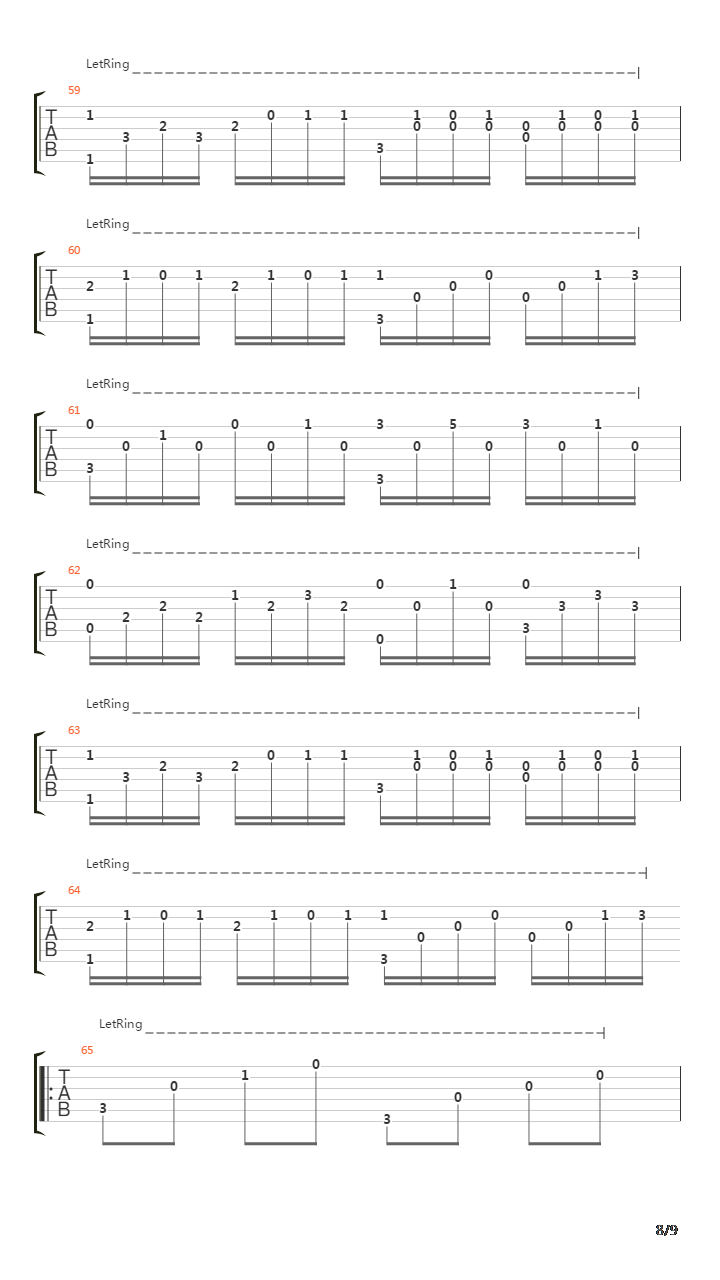 卡农(Canon)吉他谱
