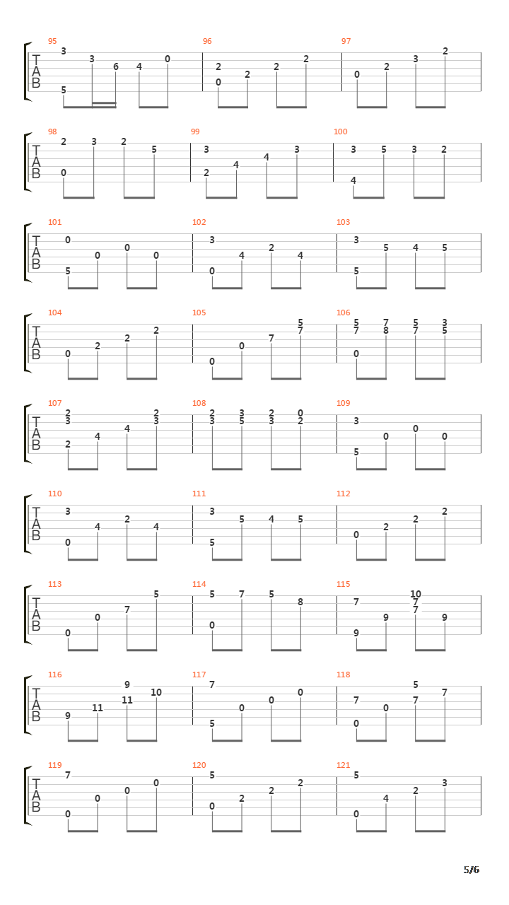 卡农(Canon)吉他谱