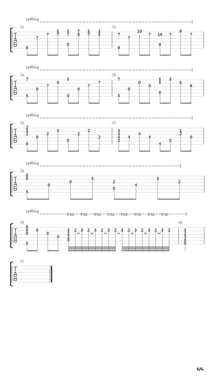 卡农(Canon)吉他谱