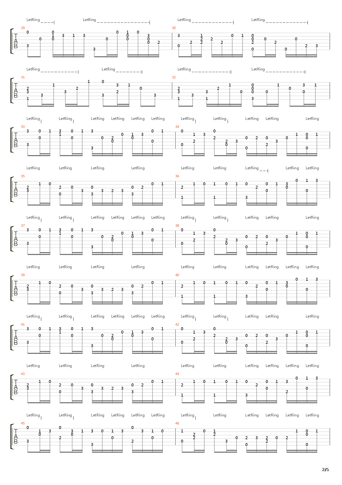 卡农(Canon)吉他谱