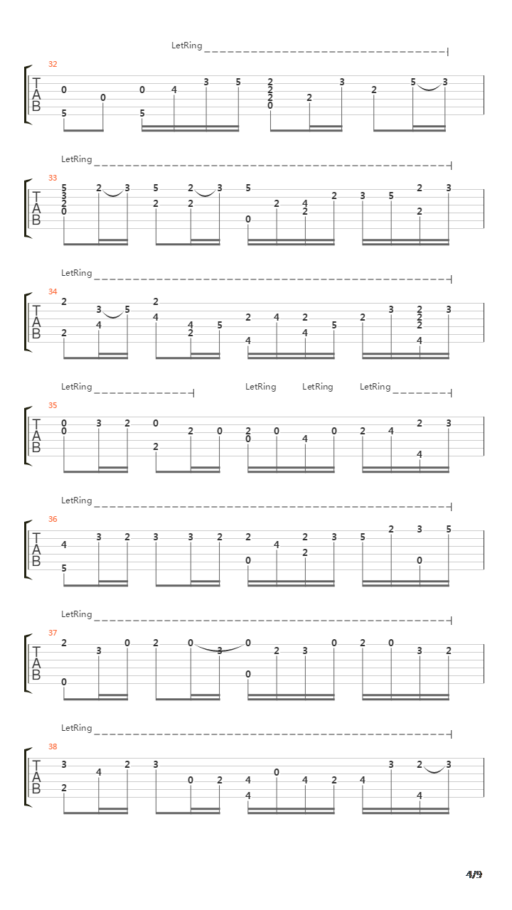 卡农(Canon)吉他谱