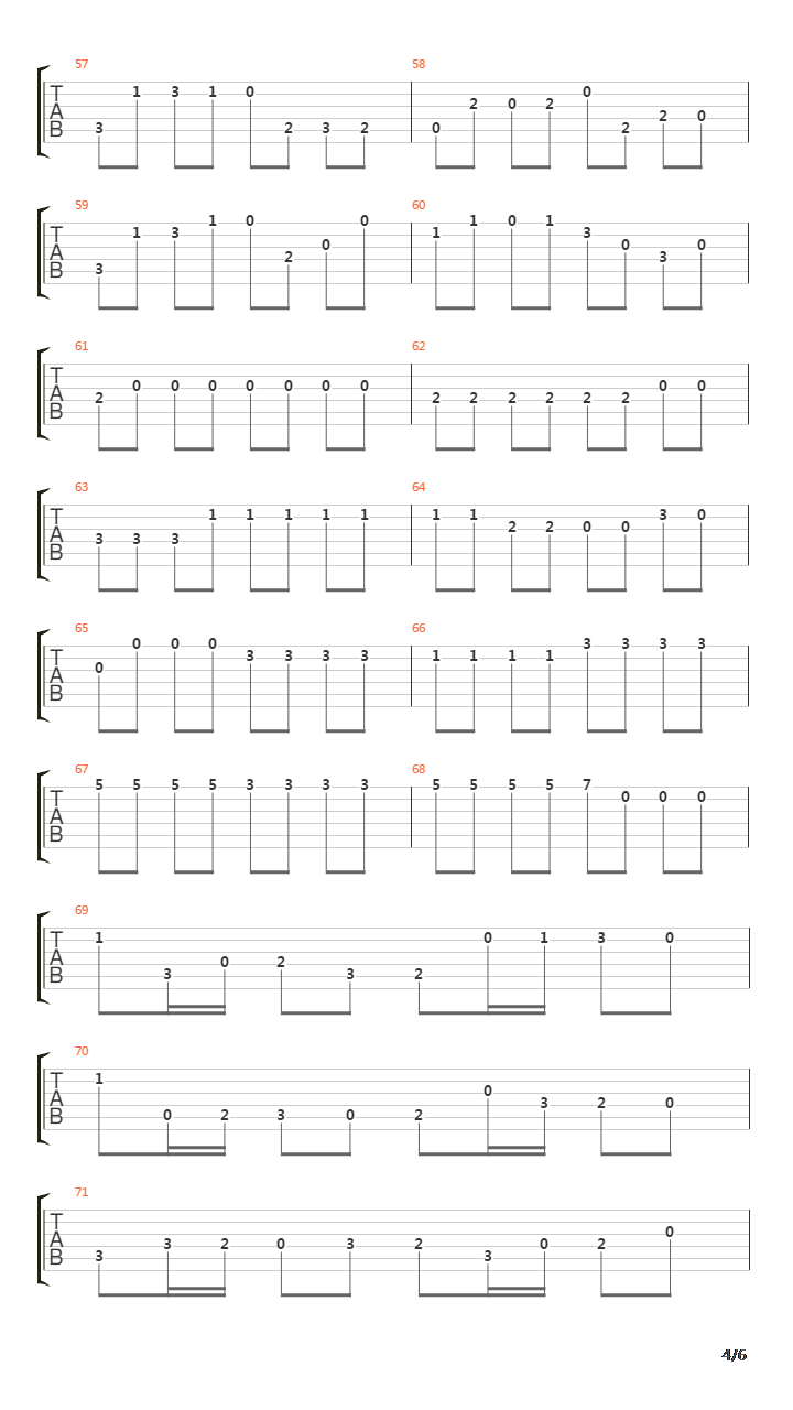 卡农(Canon)吉他谱