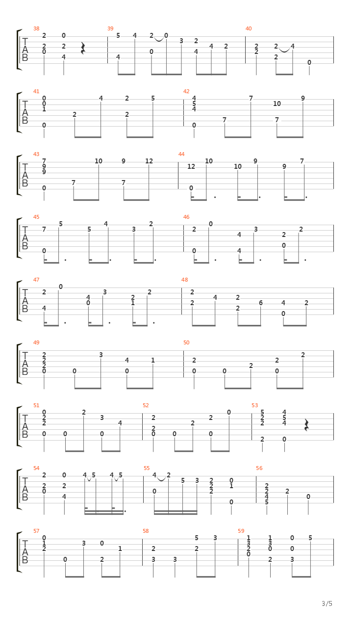 小步舞曲吉他谱