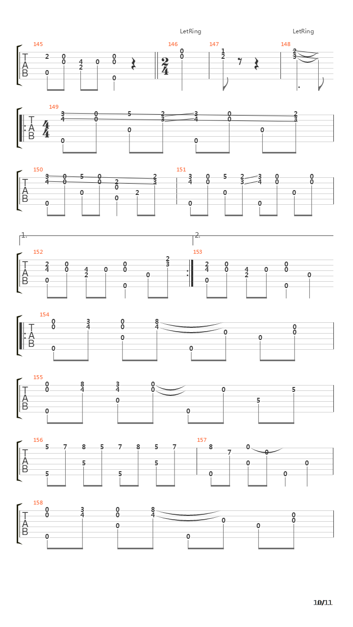 Orange吉他谱