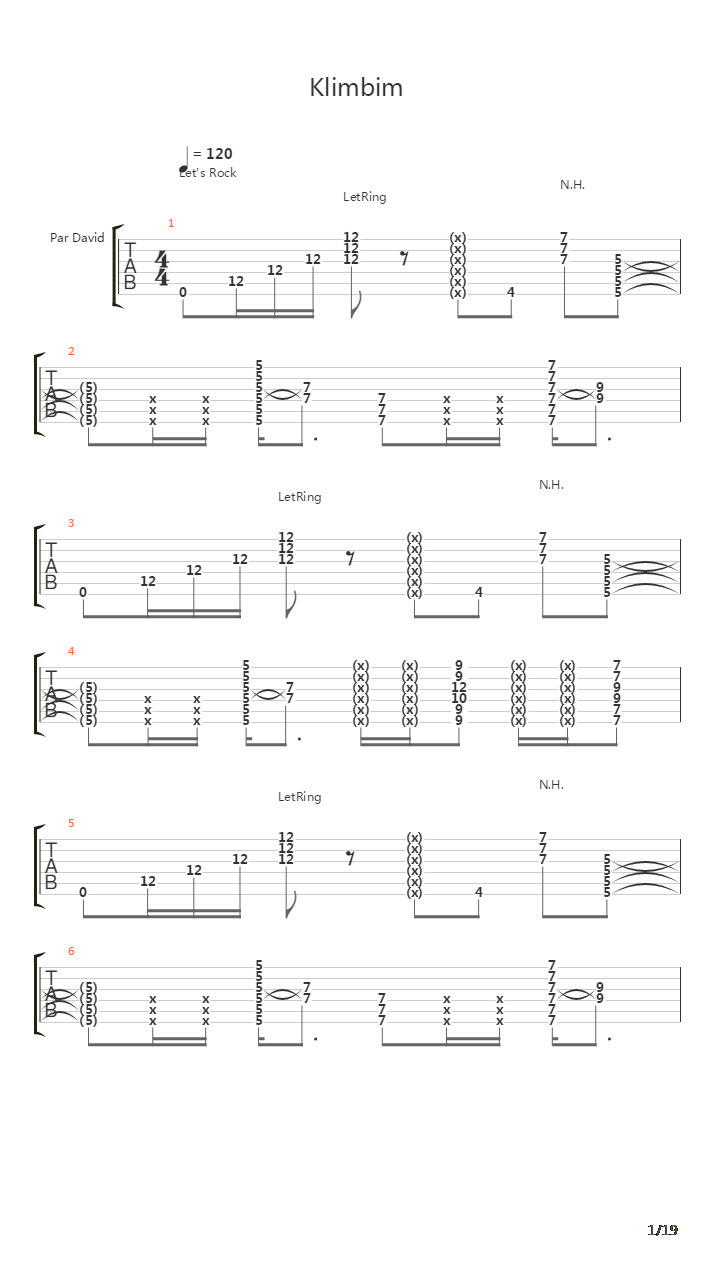 Klimbim吉他谱