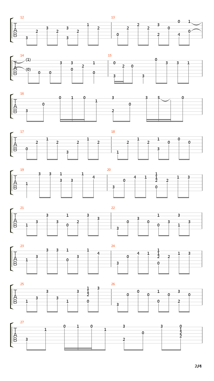 Tears In Heaven(泪洒天堂)吉他谱