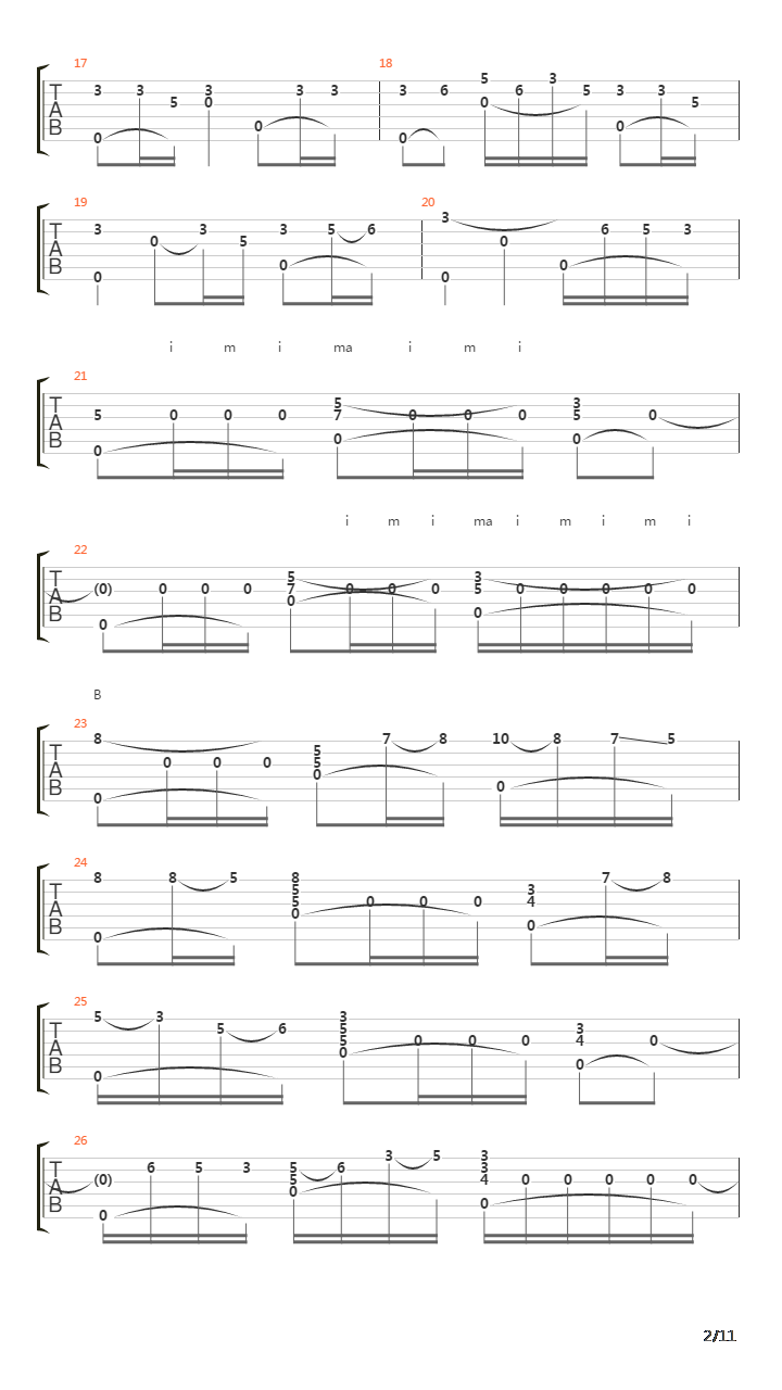 Bolero吉他谱