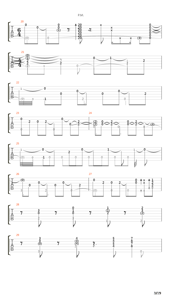 Classical Gas吉他谱