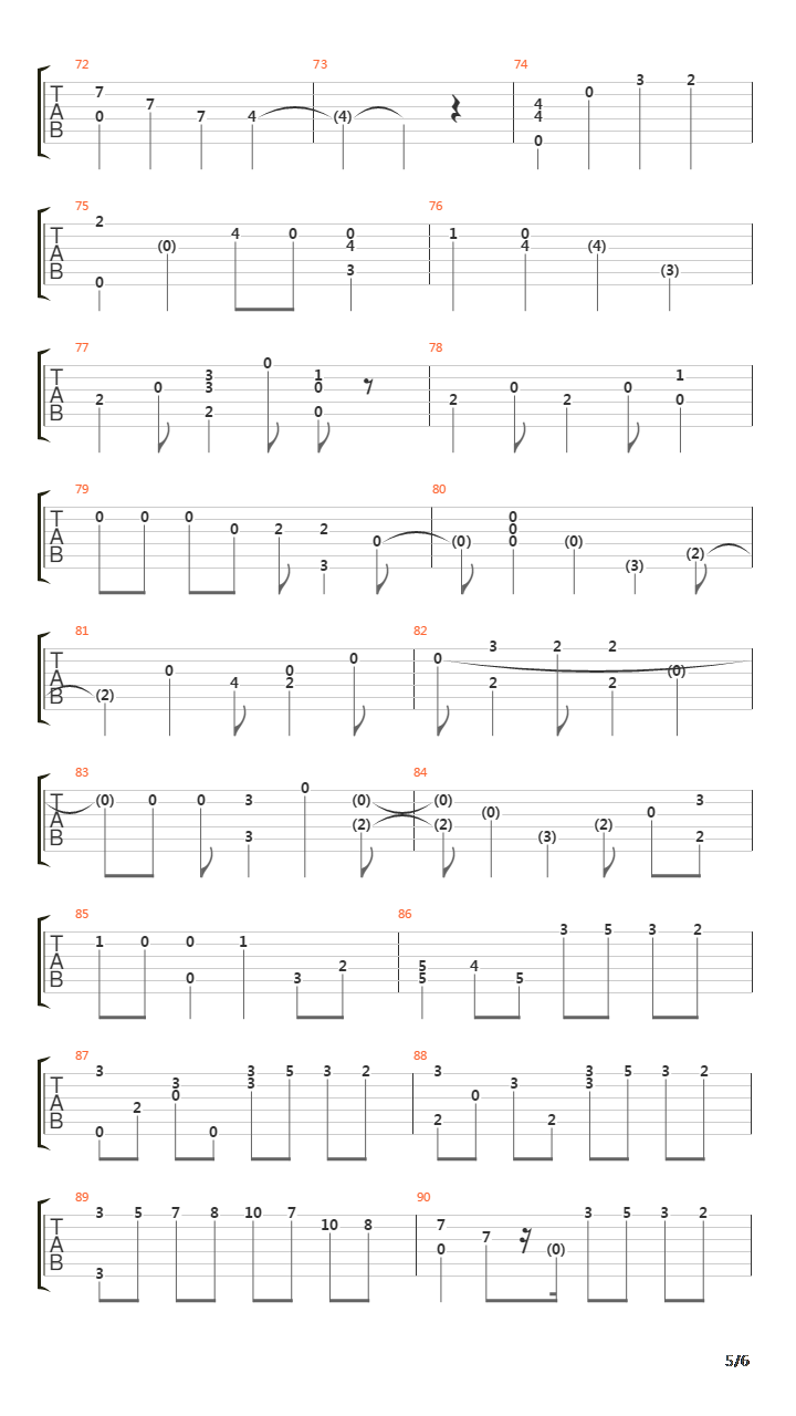 River Flows In You吉他谱