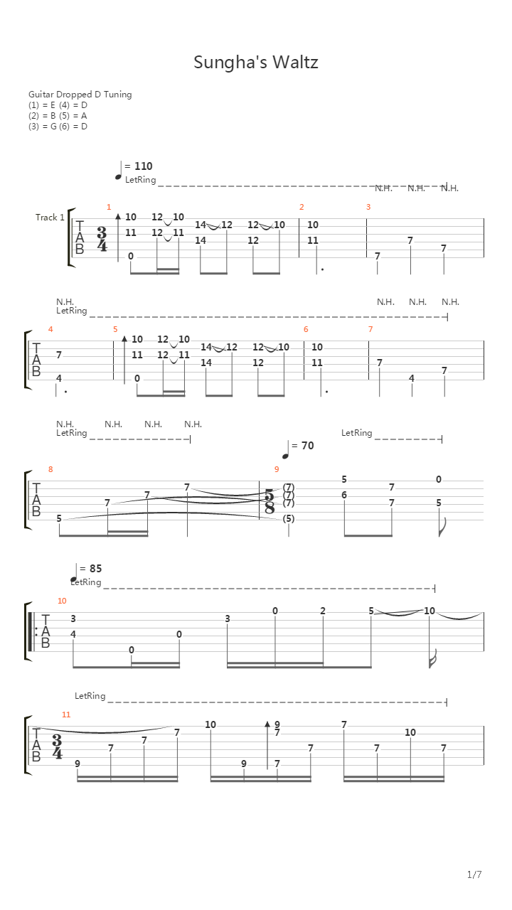 Sunghas Waltz吉他谱