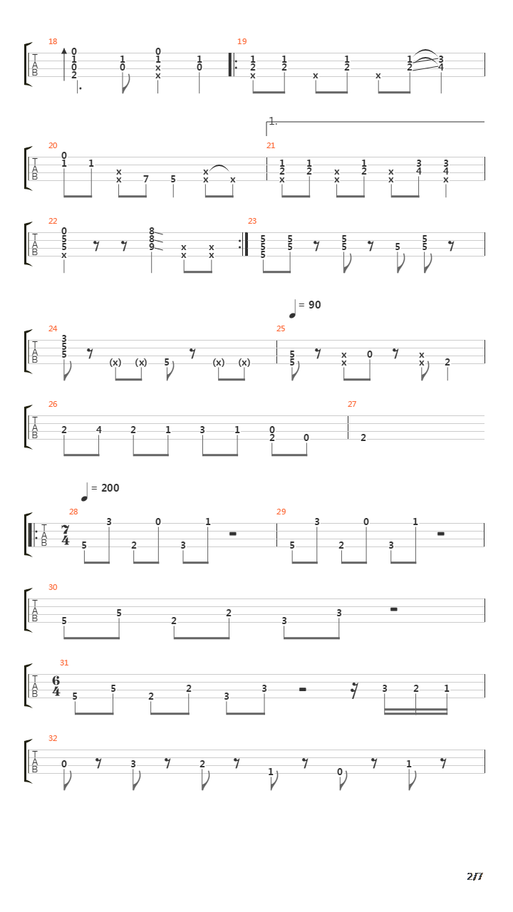 Super Mario Theme吉他谱