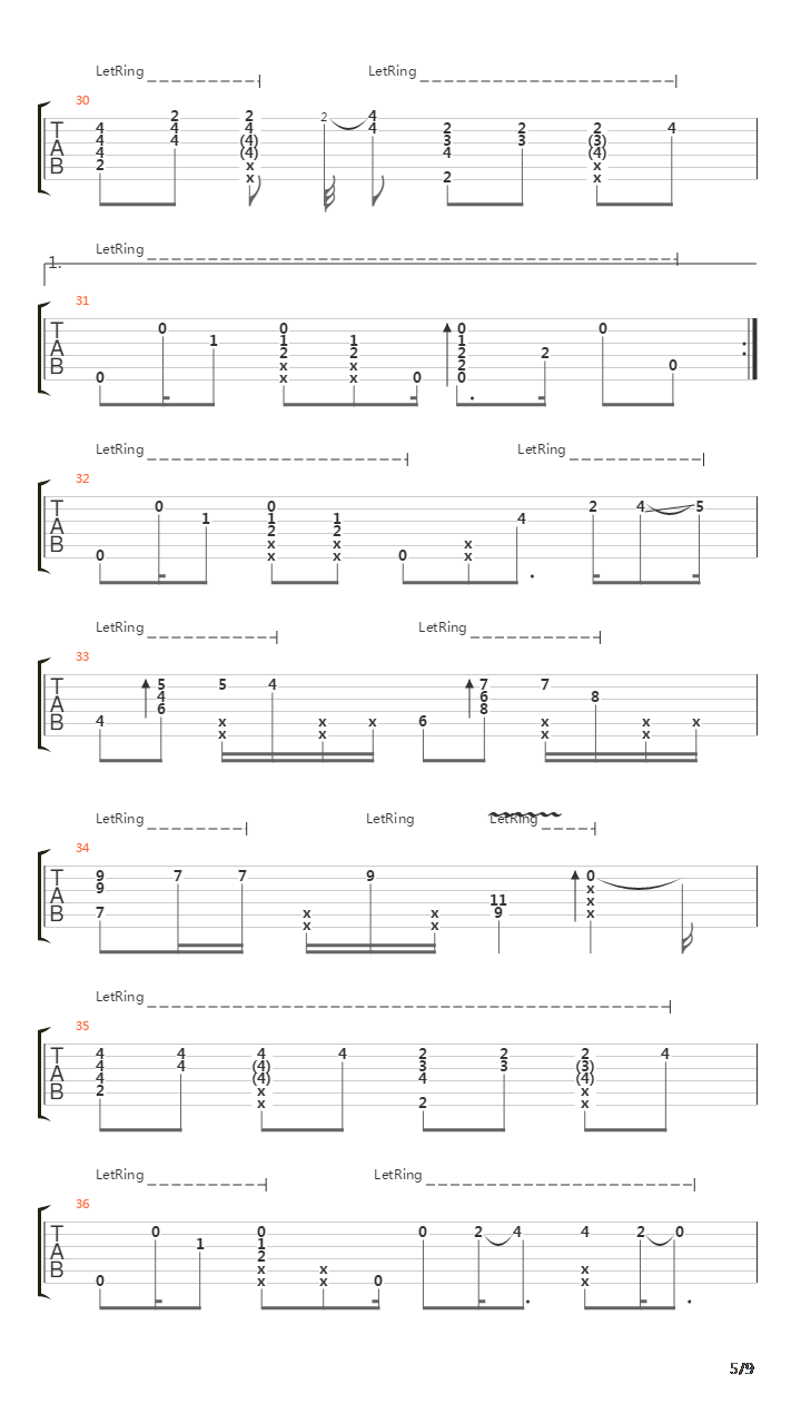 The Lazy Song吉他谱