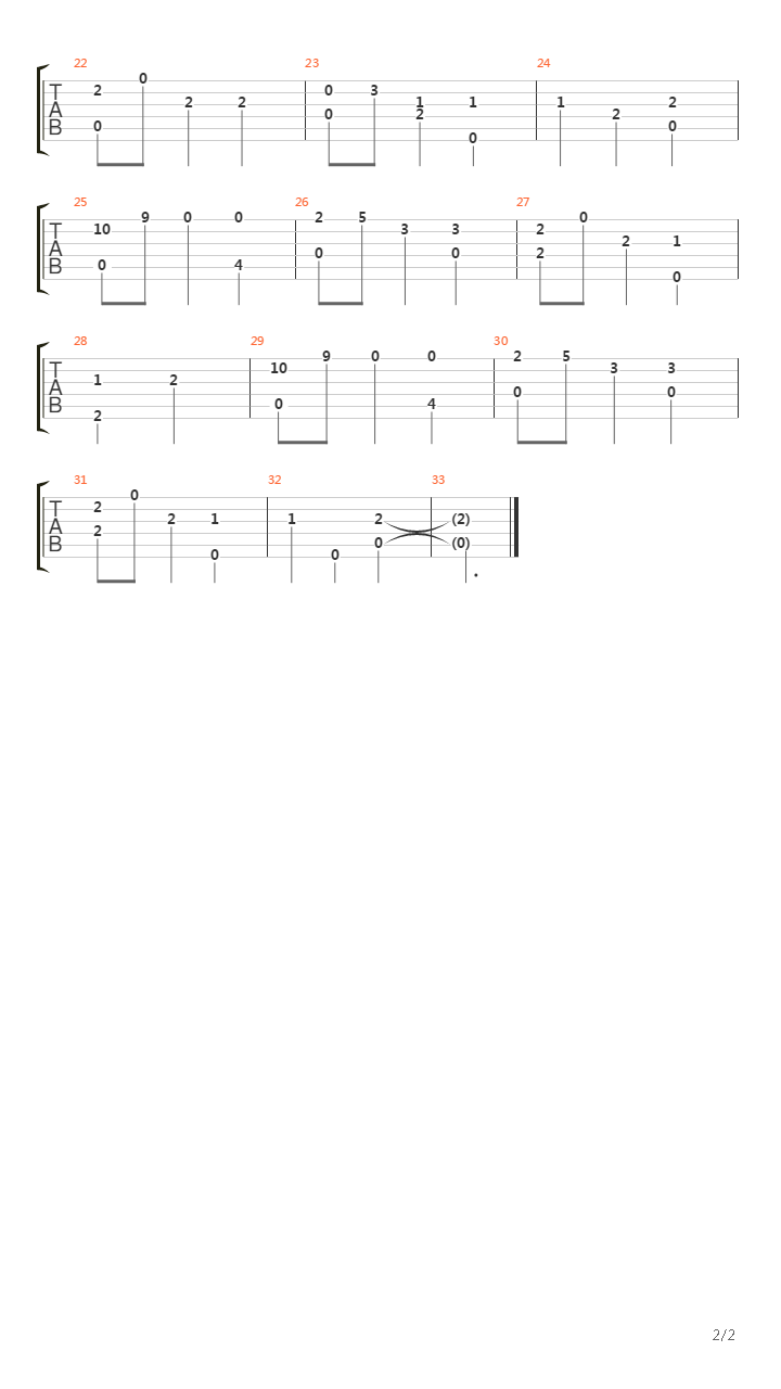 Minuet In F Major吉他谱