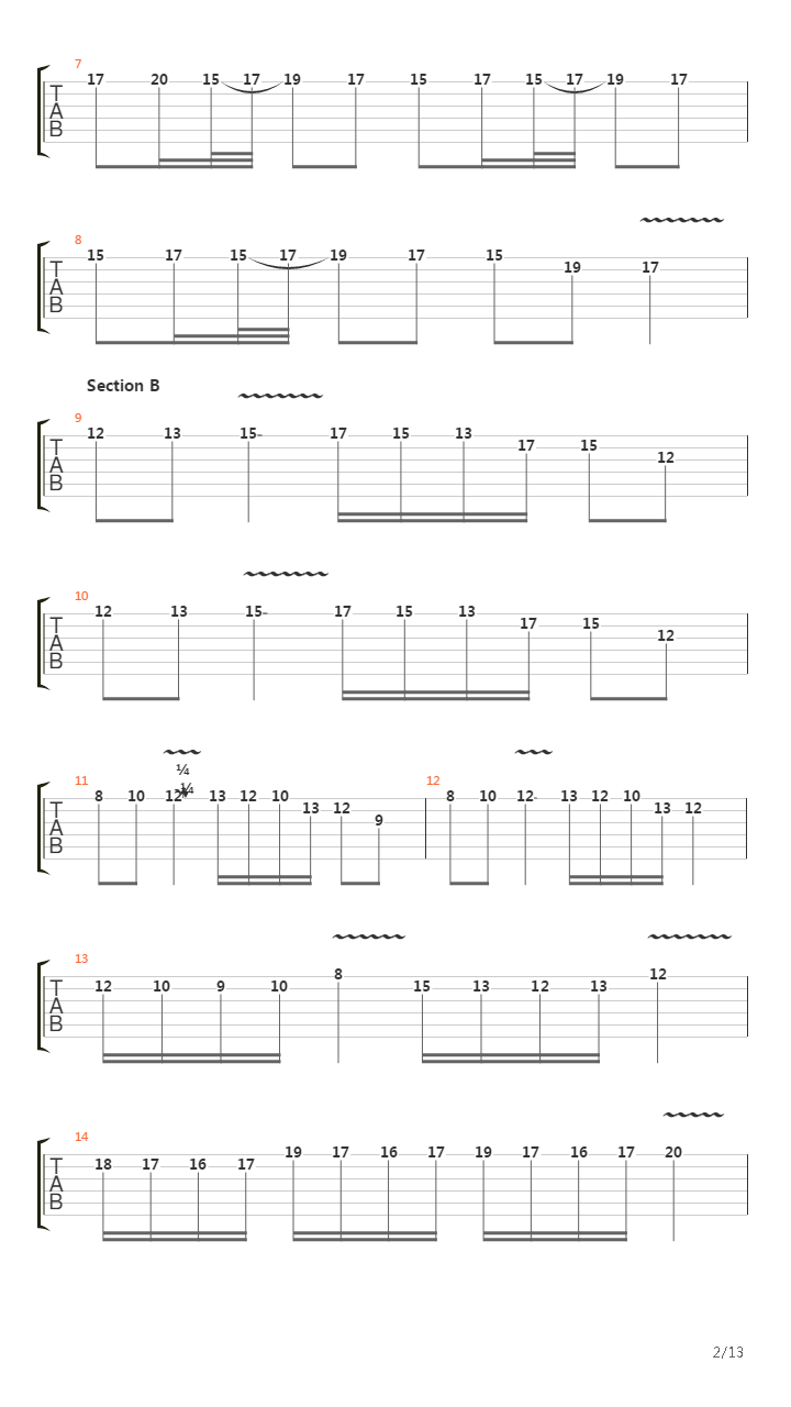Rondo Alla Turca Metal吉他谱