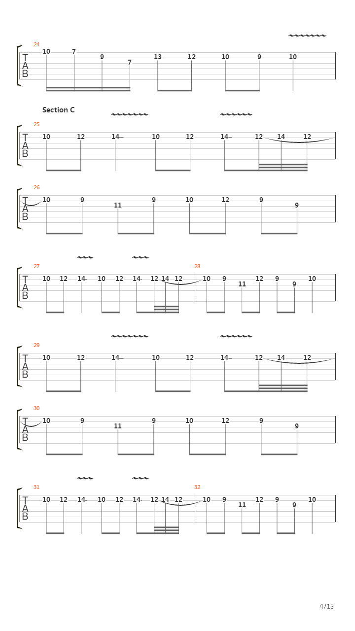 Rondo Alla Turca Metal吉他谱