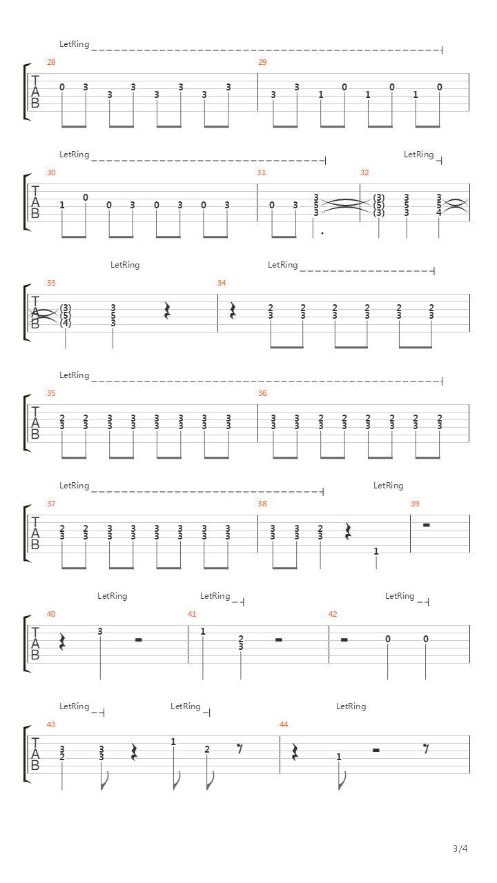 Symphony No 40(第四十交响曲)吉他谱