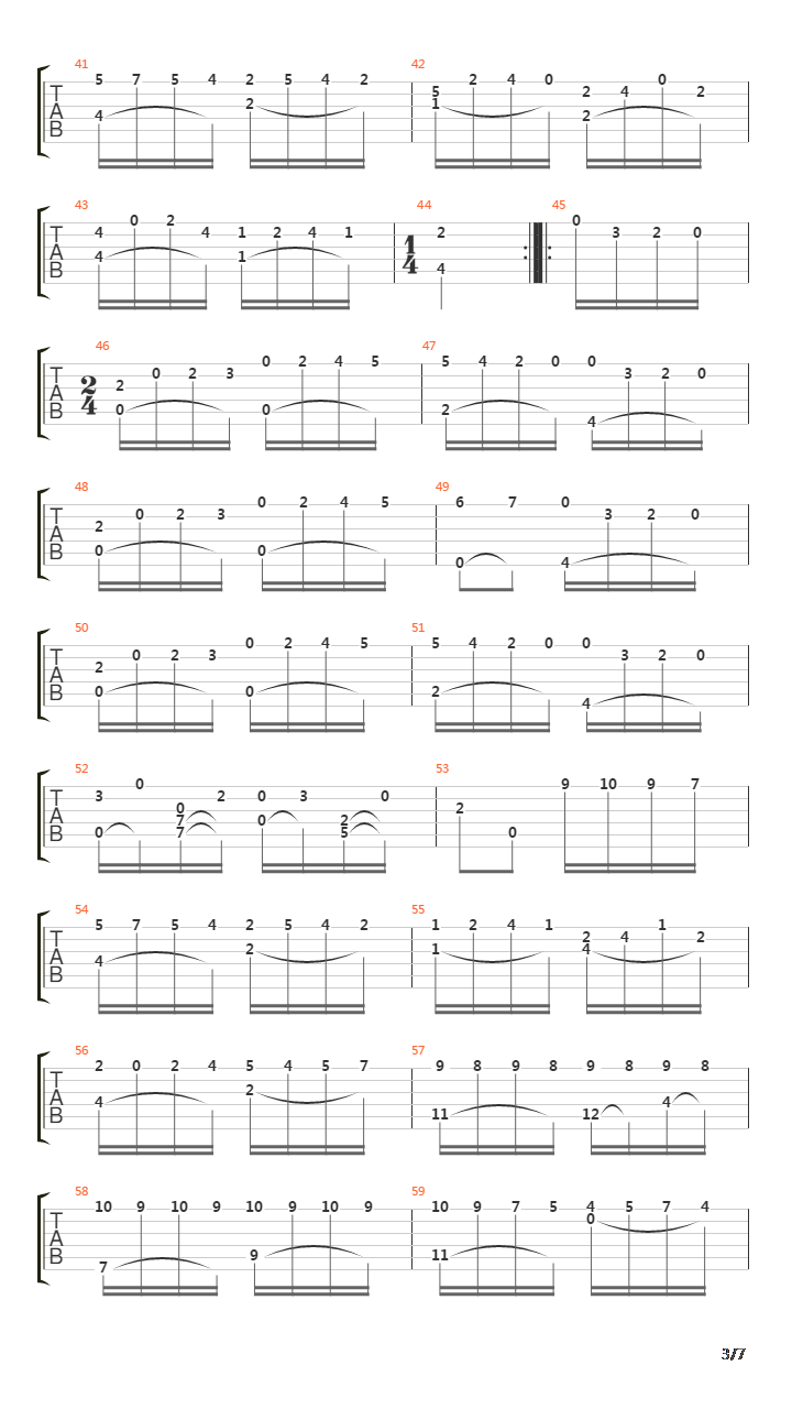 土耳其进行曲(优化指法完整独奏版华彩再修正)吉他谱