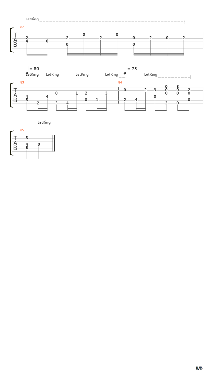 Bolero吉他谱