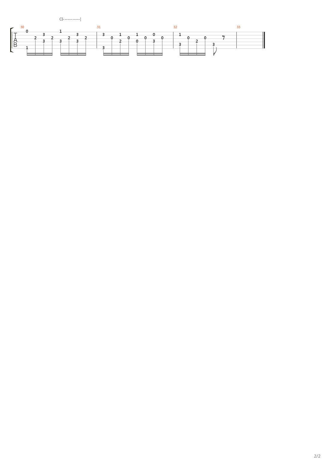 Estudio No 2吉他谱