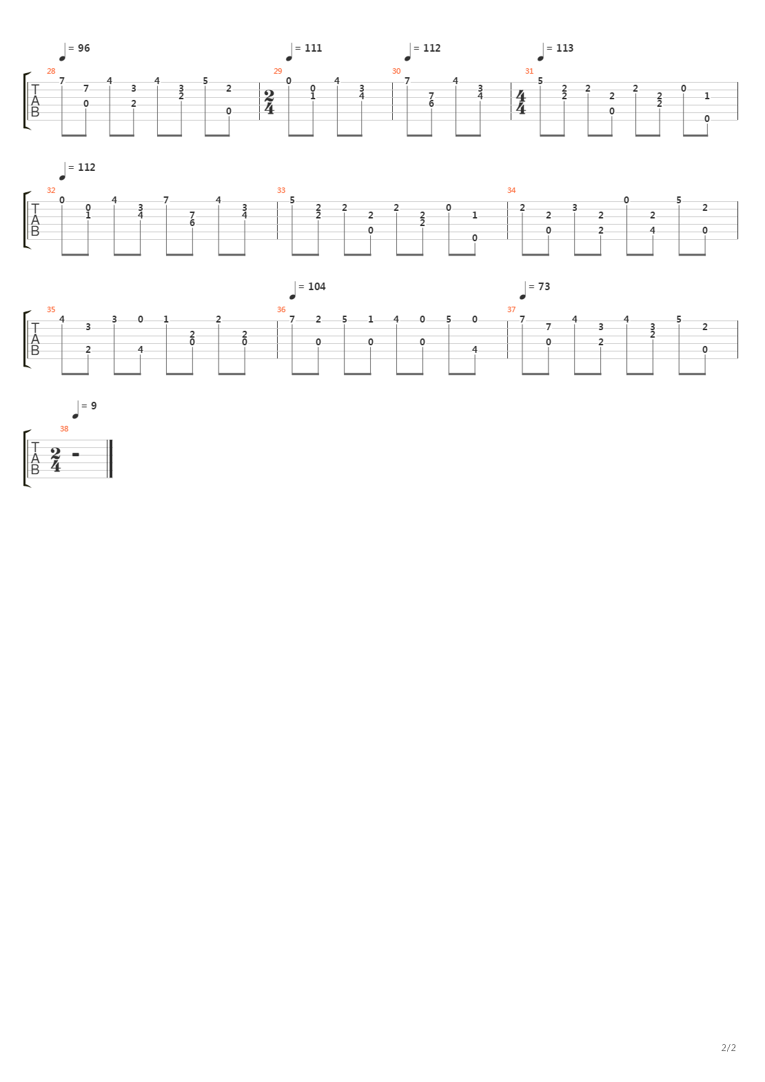 Estudio No 3吉他谱