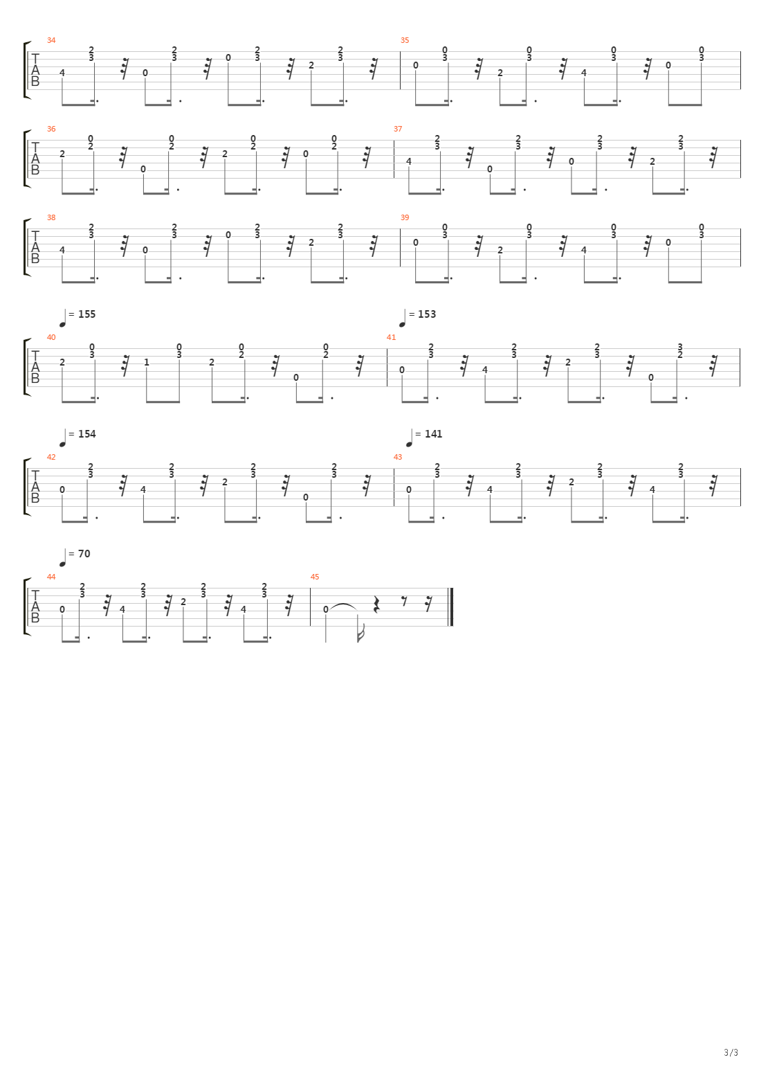Estudio No 4吉他谱
