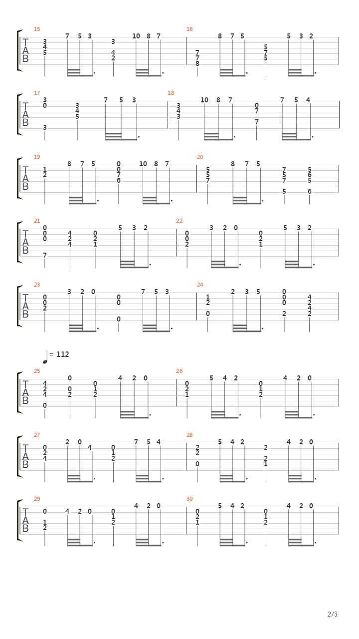 Estudio No 11吉他谱