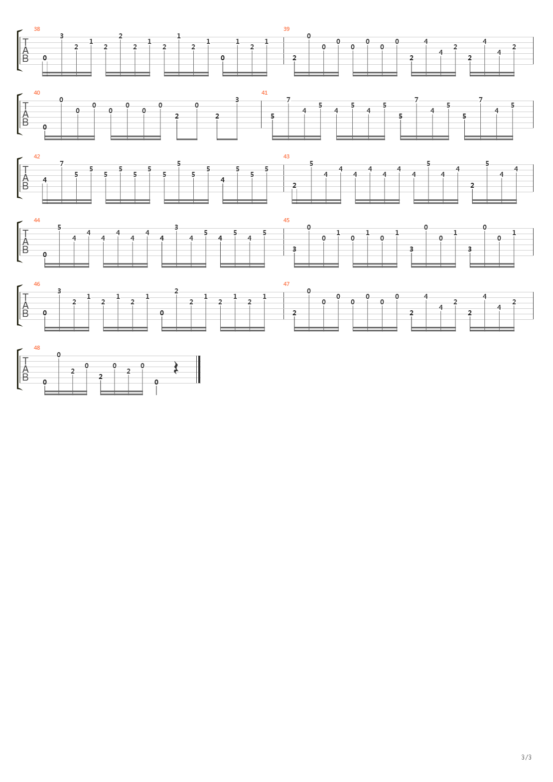 Etude In E Minor Allegro Moderato吉他谱