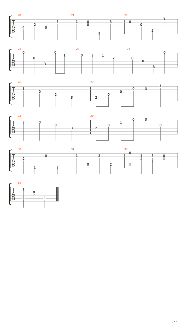 March Of The Wooden Soldier吉他谱