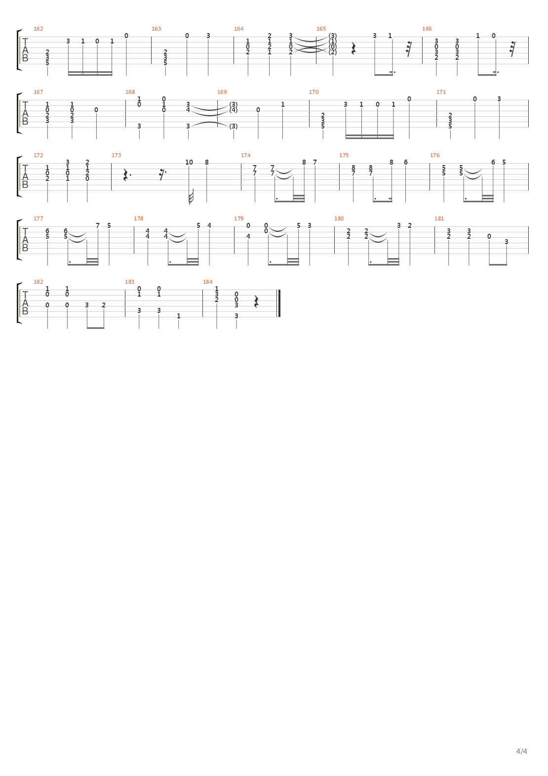 Menuet No 2 Opus 25吉他谱