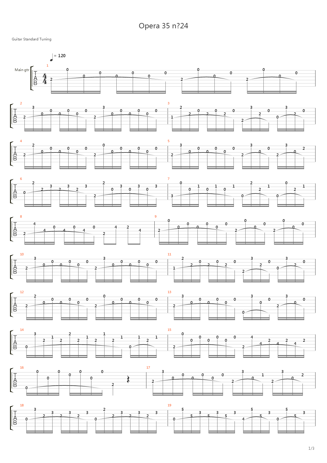 Opera 35 N 24吉他谱