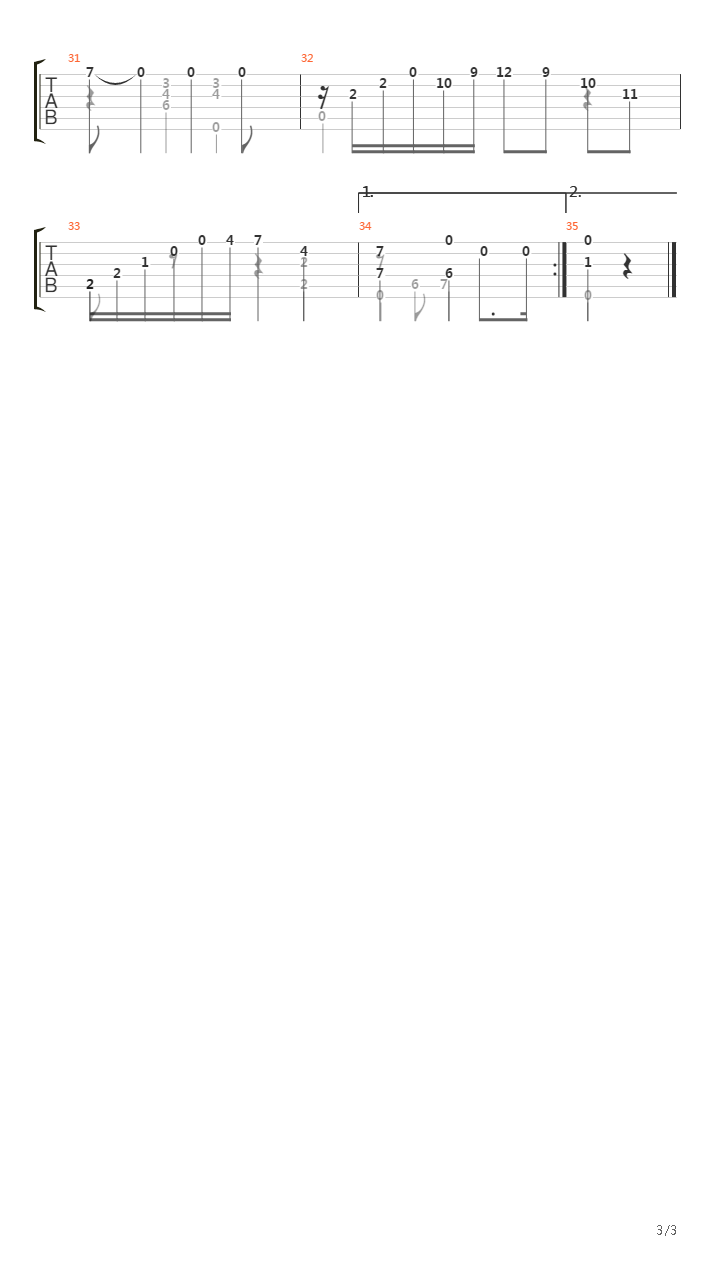 Opus 32 No 1 Petite Piece In E Major吉他谱