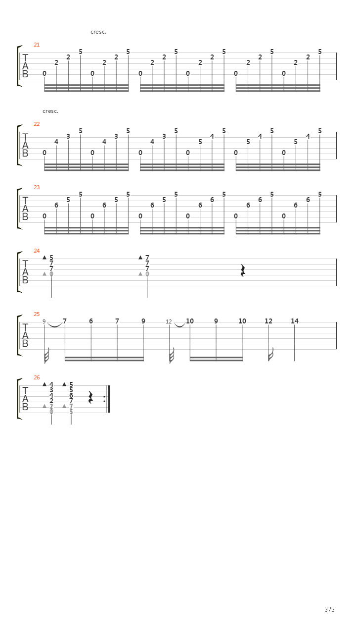 Opus 11 No 6吉他谱