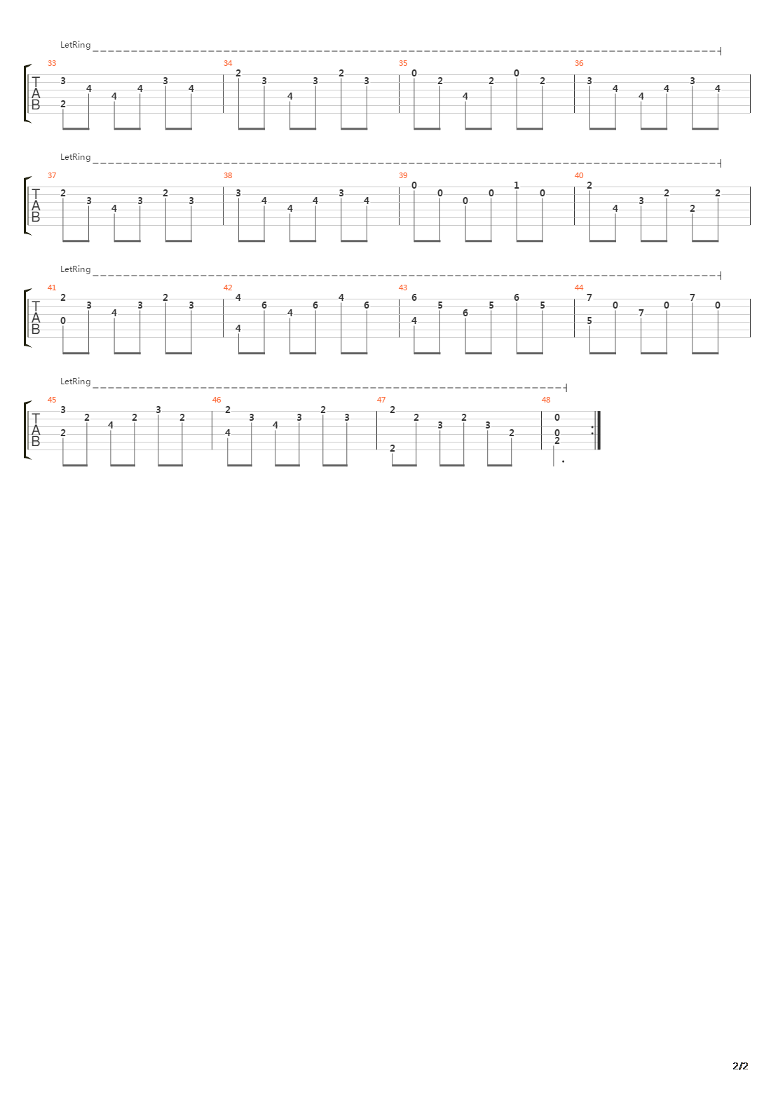 Study in B Minor(b小调练习曲)吉他谱
