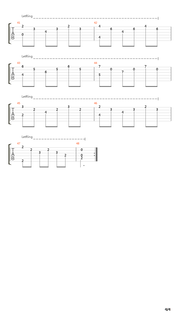 Study in B Minor(b小调练习曲)吉他谱