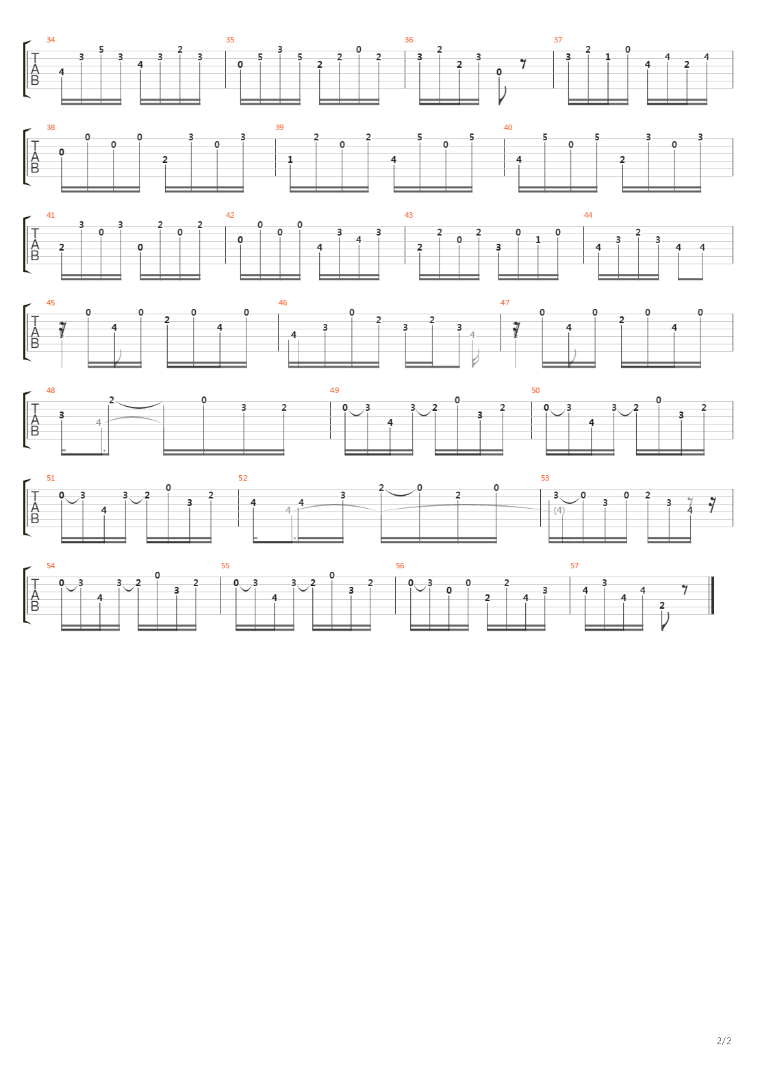 Opus 60 No 20吉他谱