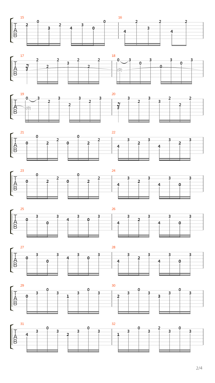 Opus 60 No 20吉他谱