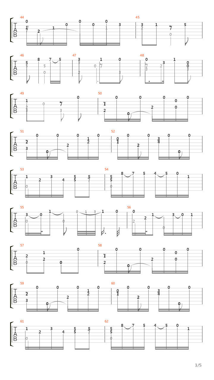Opus 45 No 5 Petite Piece In A吉他谱