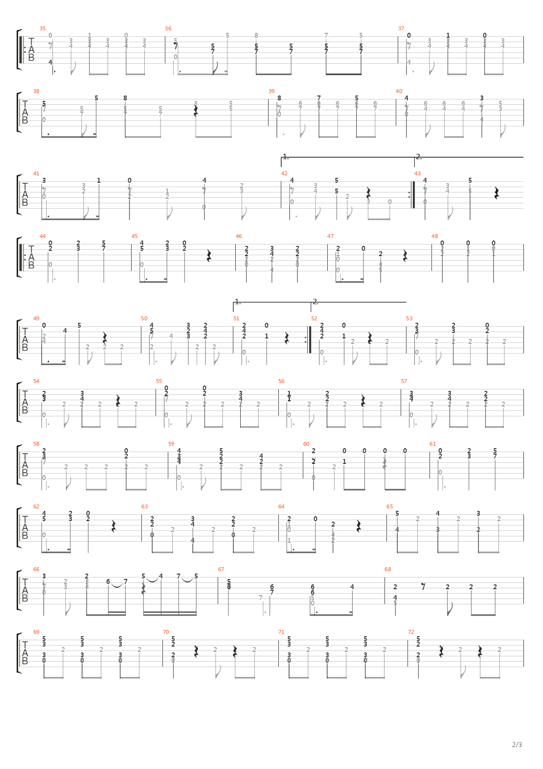 Opus 45 No 3 Petite Piece In A Major吉他谱