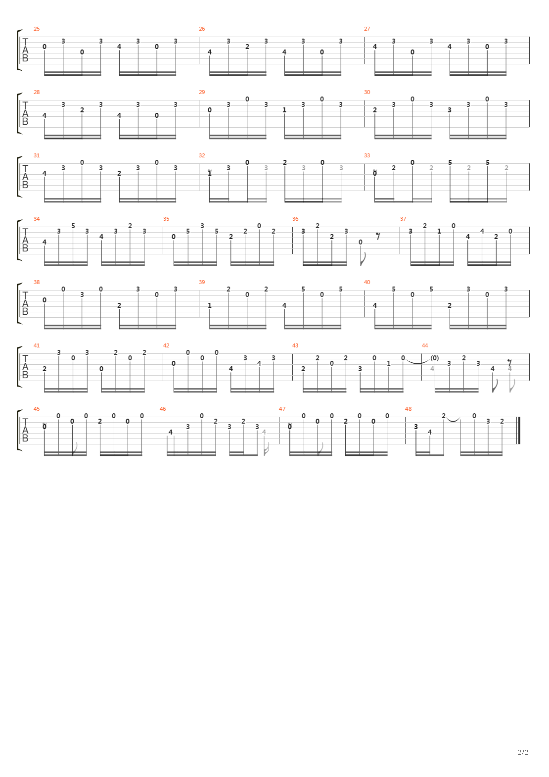 Opus 44 No 20吉他谱