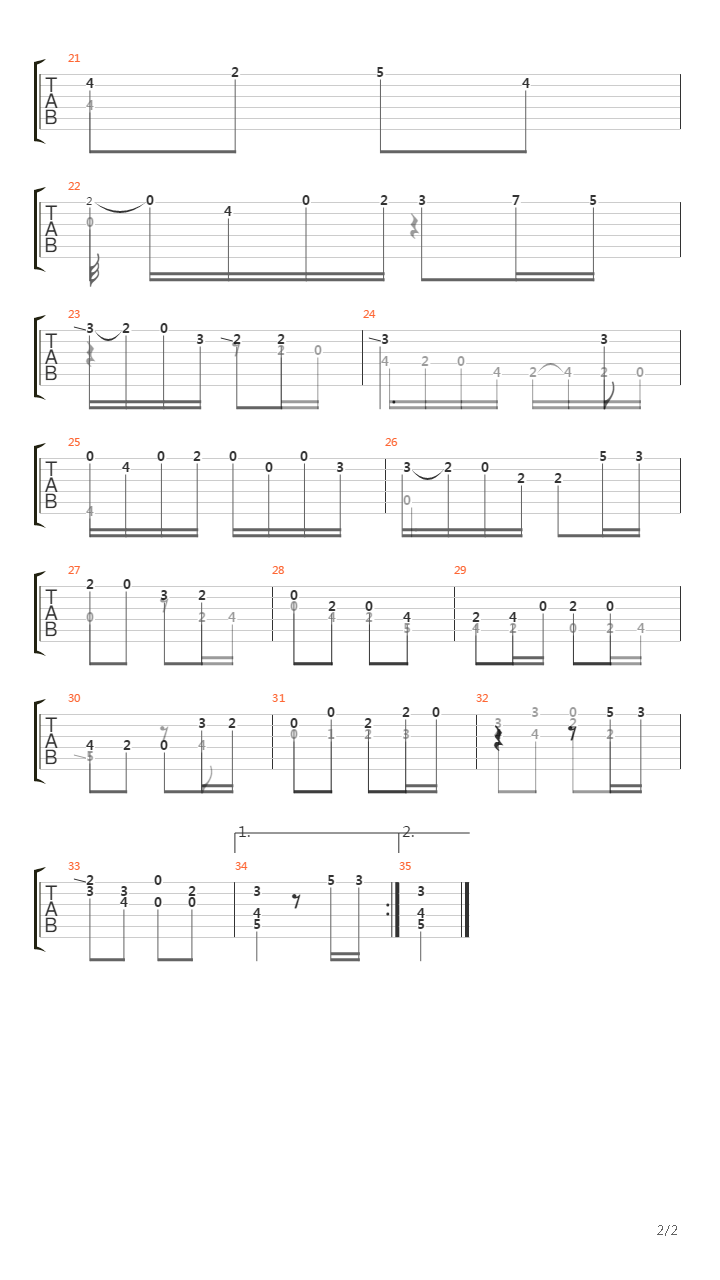 Opus 44 No 15 In D Major吉他谱