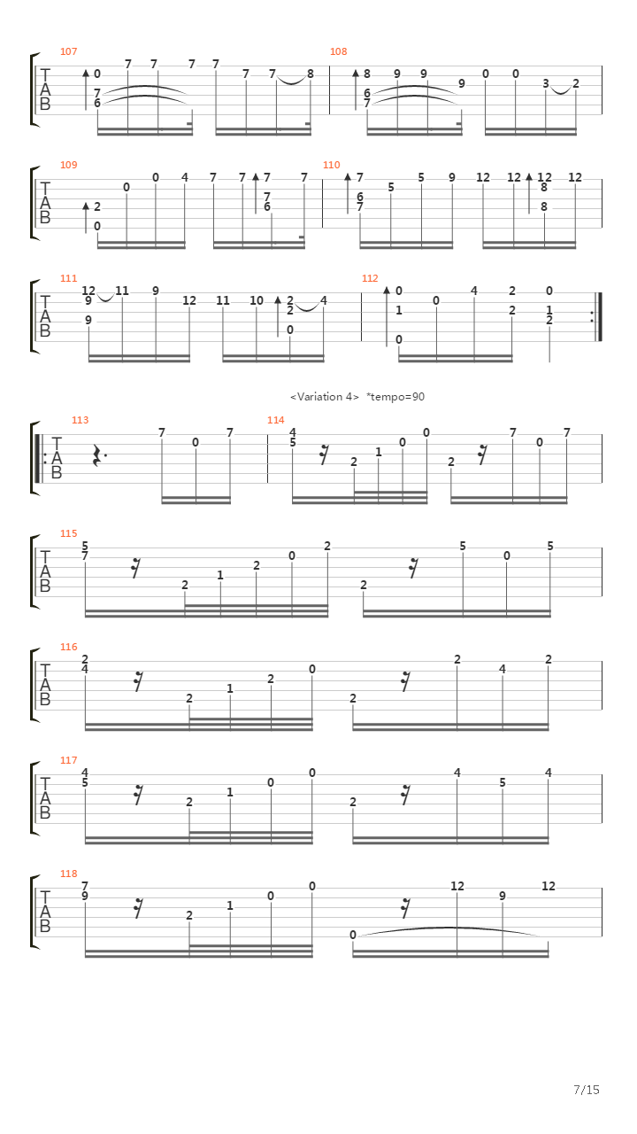 Variations From The Magic Flute吉他谱