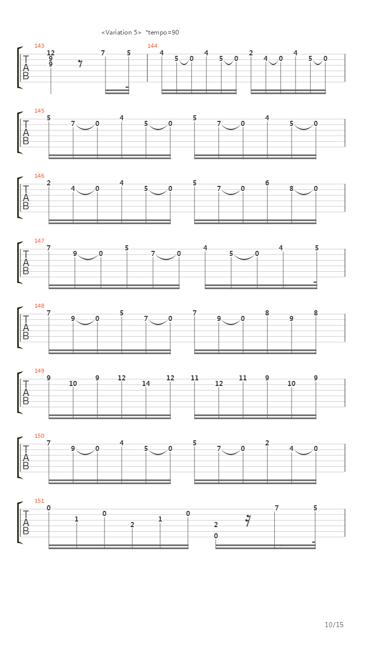 Variations From The Magic Flute吉他谱