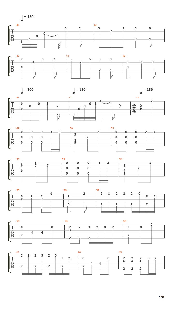 Allegretto Scherzando吉他谱