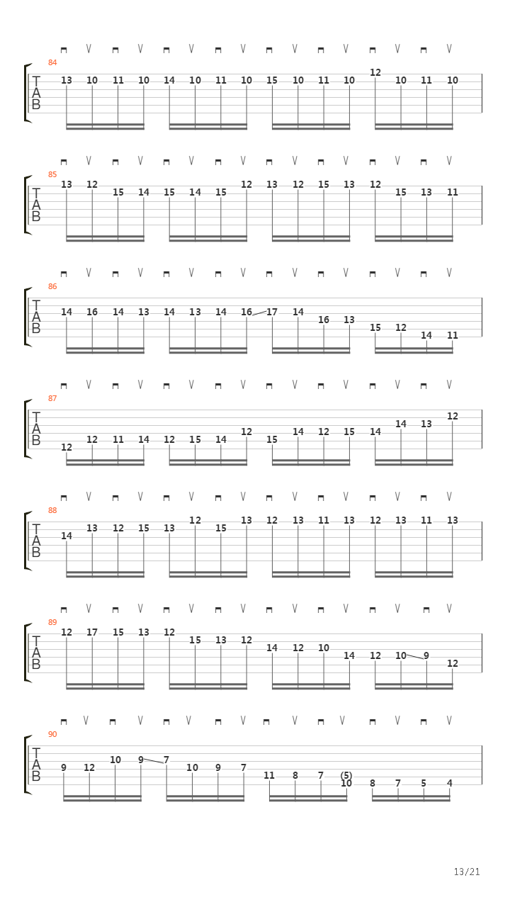 Moto Perpetuo吉他谱