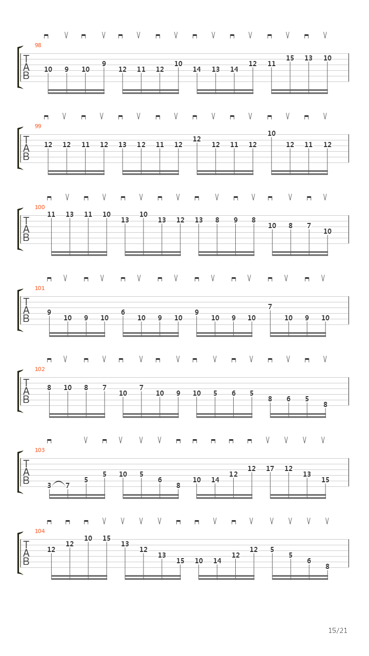 Moto Perpetuo吉他谱