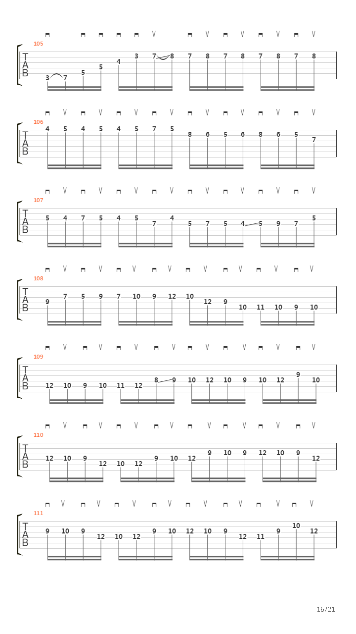 Moto Perpetuo吉他谱